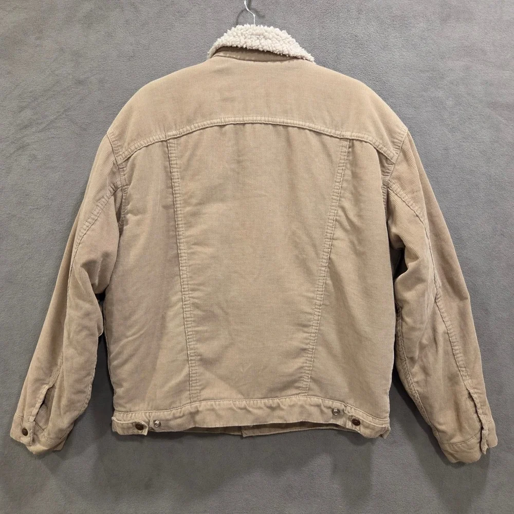 Levi's Corduroy Sherpa Trucker Jacket Men's Medium Western Workwear Cowboy